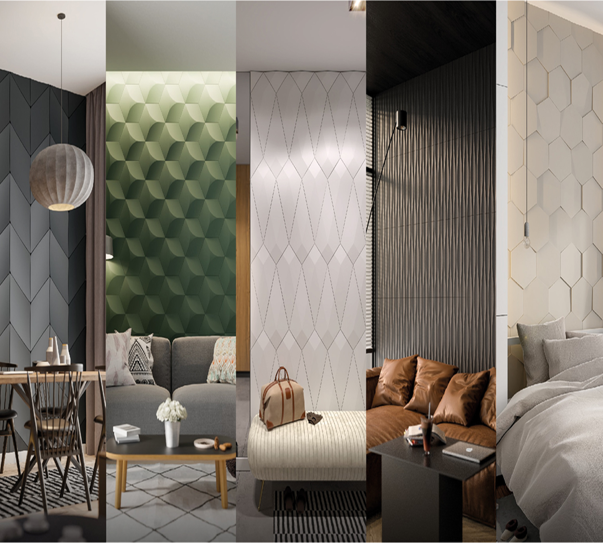 ¿WHERE CAN YOU INSTALL OUR 3D WALLPANELS?